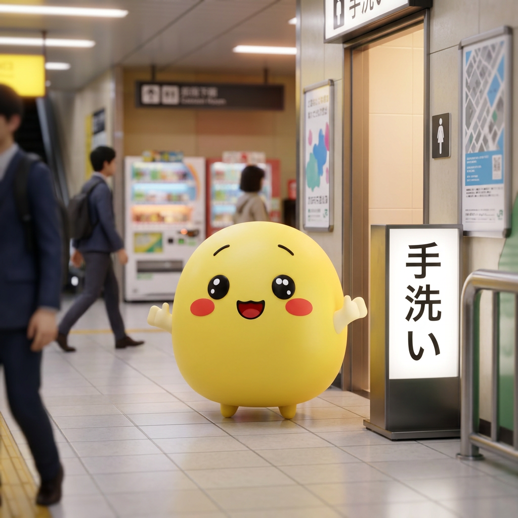 Kyoto Station central toilet